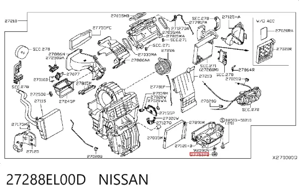  27288EL00D Nissan/Infiniti