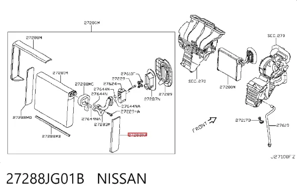  27288JG01B Nissan/Infiniti