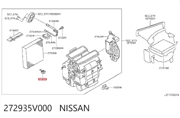  272935V000 Nissan/Infiniti