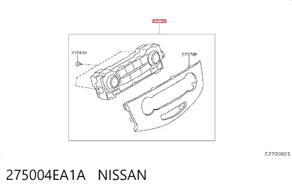 Unidad de control aire acondicionado 275004EA1A Nissan/Infiniti
