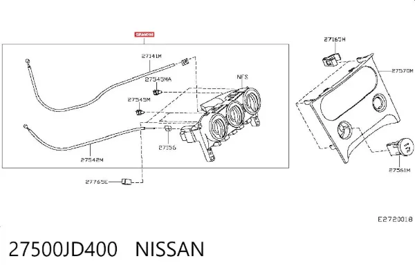 Unidad de control aire acondicionado Nissan Qashqai I