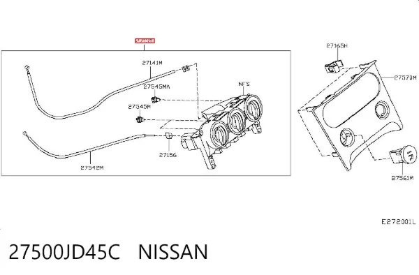 Unidad de control aire acondicionado Nissan Qashqai I