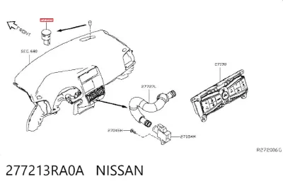 Sensor de luz NISSAN 277213RA0A