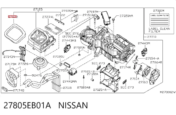  27805EB01A Nissan/Infiniti
