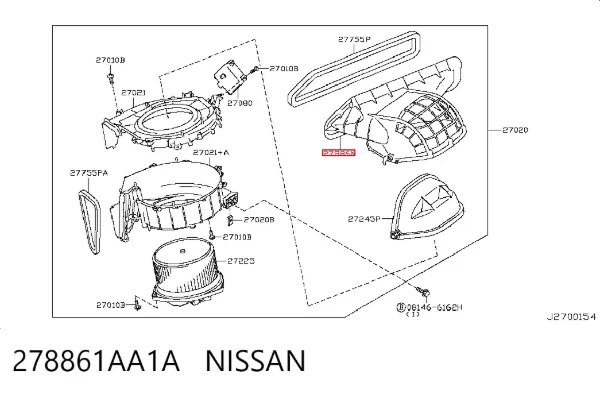  278861AA1A Nissan/Infiniti