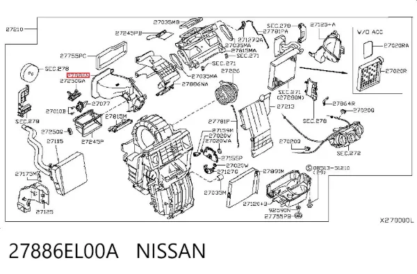  27886EL00A Nissan/Infiniti