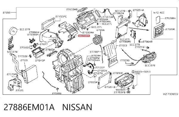  27886EM01A Nissan/Infiniti