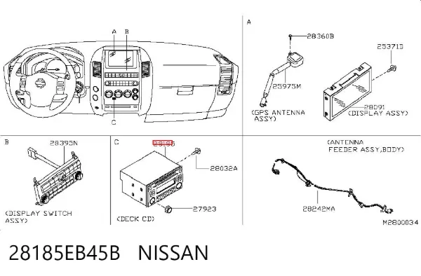Radio Nissan Navara NP300 III