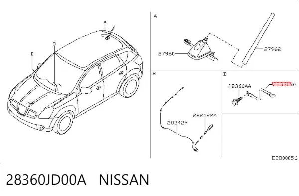  28360JD00A Nissan/Infiniti
