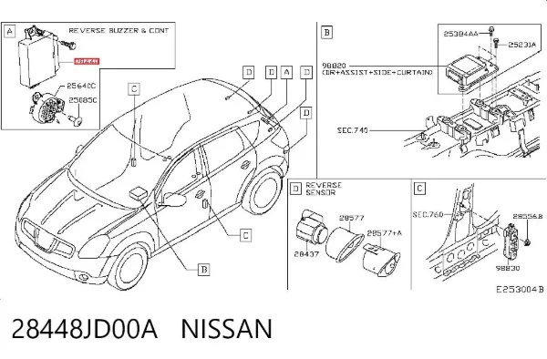  28448JD00A Nissan/Infiniti