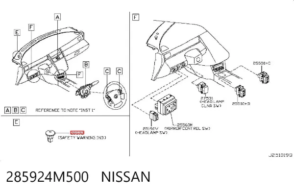  285924M500 Nissan/Infiniti