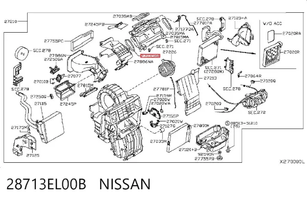  28713EL00B Nissan/Infiniti