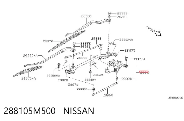 Motor limpiaparabrisas Nissan Almera II