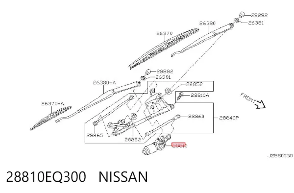 Motor limpiaparabrisas 28810EQ300 Nissan/Infiniti
