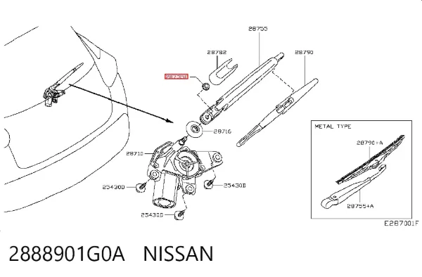 2888901G0A Nissan/Infiniti