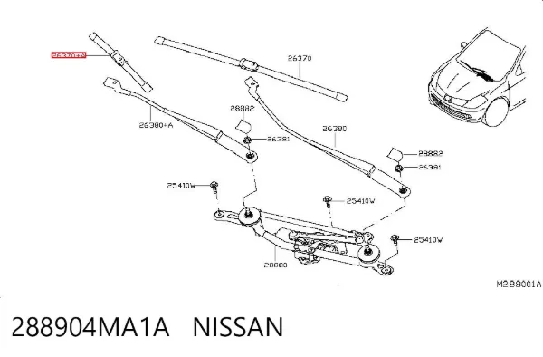  288904MA1A Nissan/Infiniti