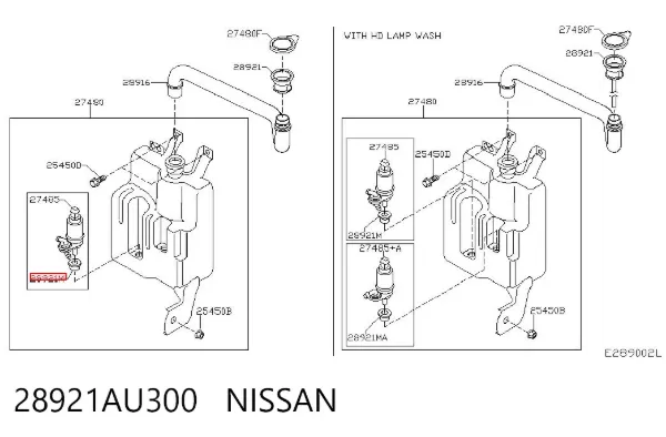  28921AU300 Nissan/Infiniti