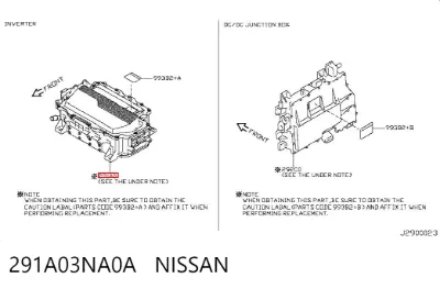 Inversor de corriente NISSAN 291A03NA0A