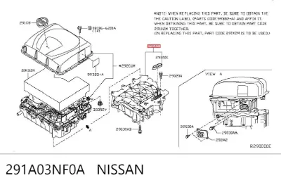 Inversor de corriente NISSAN 291A03NF0A