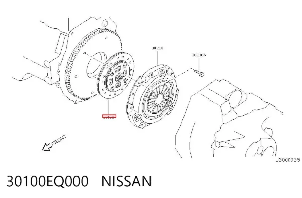 Embrague 30100EQ000 Nissan/Infiniti