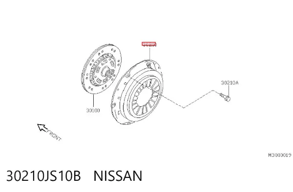 Plato de presión de embrague 30210JS10B Nissan/Infiniti