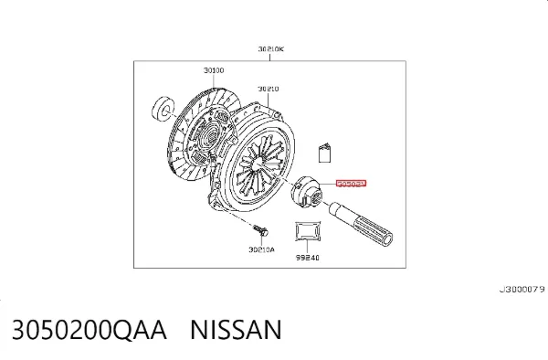 Embrague 3050200QAA Nissan/Infiniti