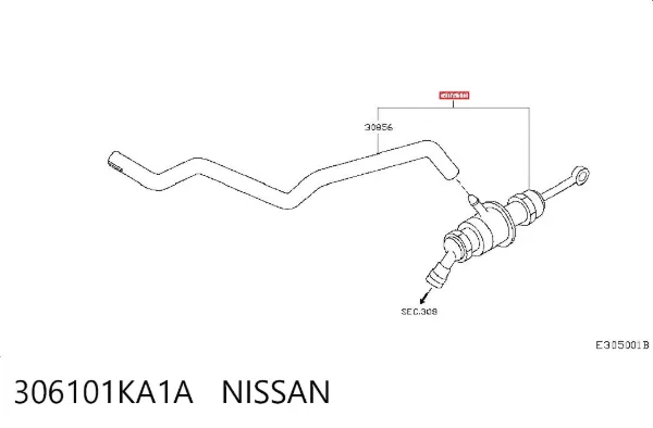 Cilindro maestro de embrague 306101KA1A Nissan/Infiniti