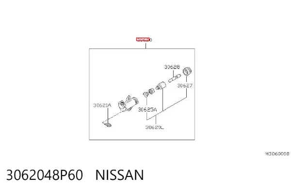 Bombin de embrague 3062048P60 Nissan/Infiniti