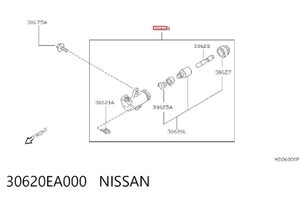 Bombin de embrague 30620EA000 Nissan/Infiniti