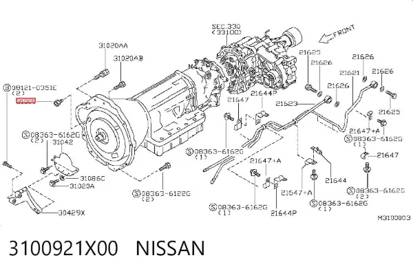  3100921X00 Nissan/Infiniti