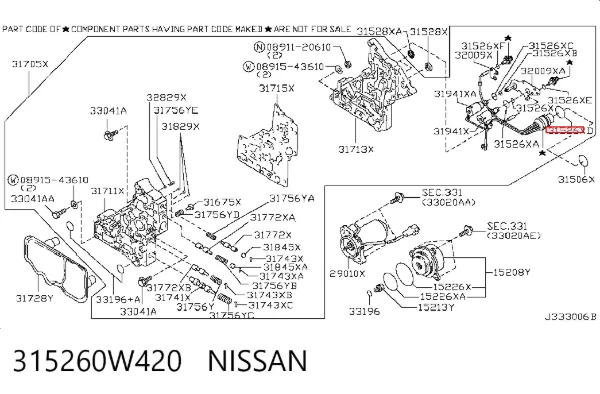  315260W420 Nissan/Infiniti