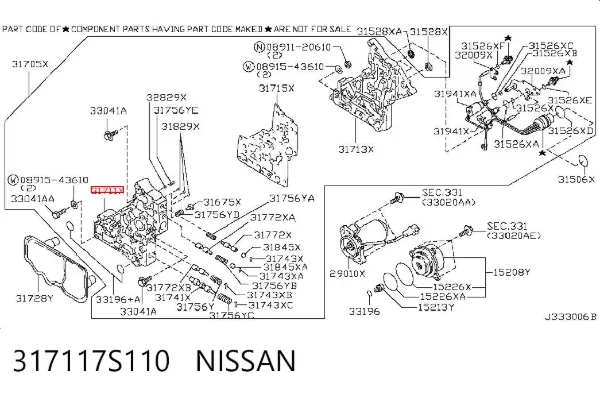  317117S110 Nissan/Infiniti