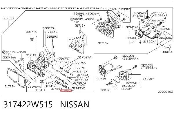  317422W515 Nissan/Infiniti