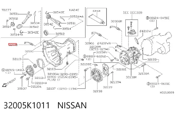 Sensor de marcha atrás 32005K1011 Nissan/Infiniti