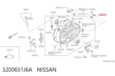 Sensor de punto muerto NISSAN 3200651J6A
