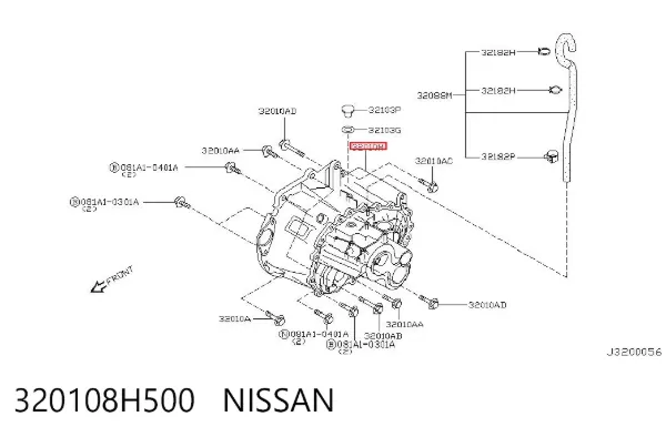 Caja de cambios 320108H500 Nissan/Infiniti
