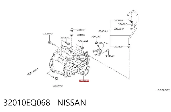 Caja de cambios 32010EQ068 Nissan/Infiniti