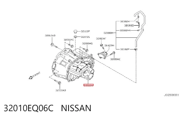 Caja de cambios 32010EQ06C Nissan/Infiniti