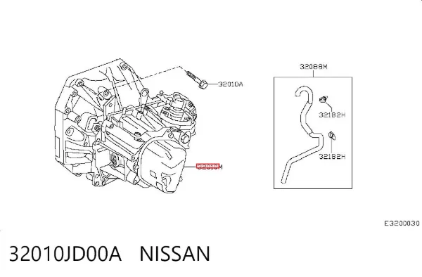 Caja de cambios 32010JD00A Nissan/Infiniti