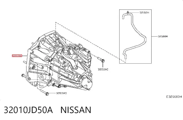 Caja de cambios 32010JD50A Nissan/Infiniti