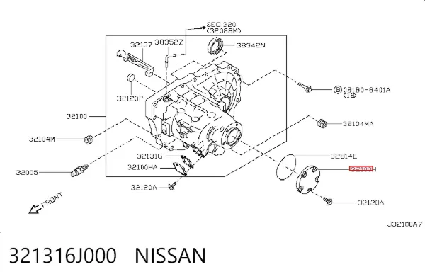  321316J000 Nissan/Infiniti