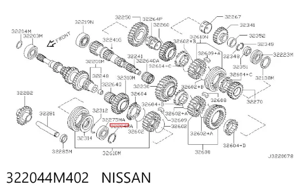  322044M402 Nissan/Infiniti