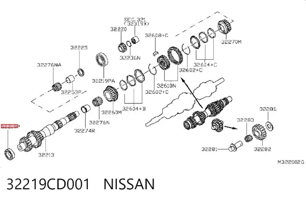  32219CD001 Nissan/Infiniti