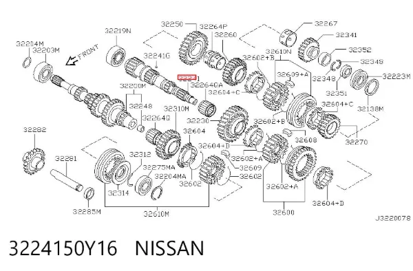  3224150Y16 Nissan/Infiniti