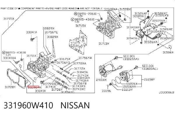  331960W410 Nissan/Infiniti