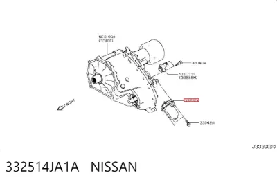 Servomotor de control de la transmisión automática NISSAN 332514JA1A