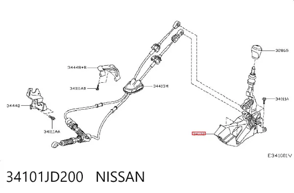 Palanca de cambios Nissan Qashqai I