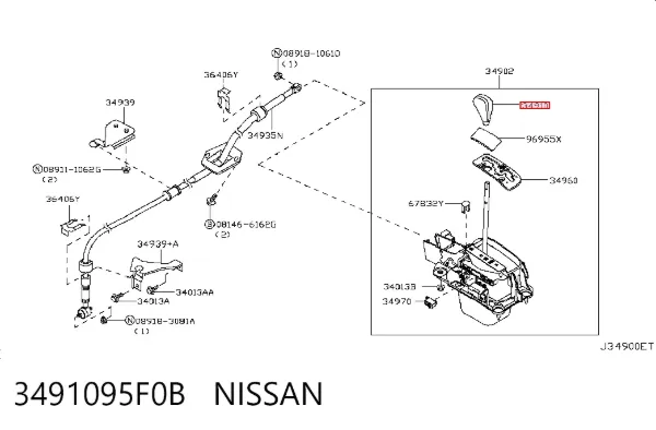  3491095F0B Nissan/Infiniti