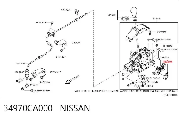  34970CA000 Nissan/Infiniti