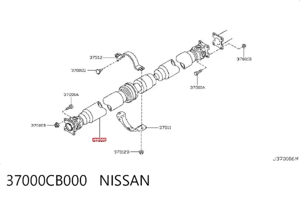 Cardán 37000CB000 Nissan/Infiniti